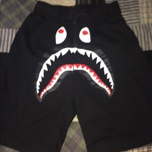 Black bape shorts